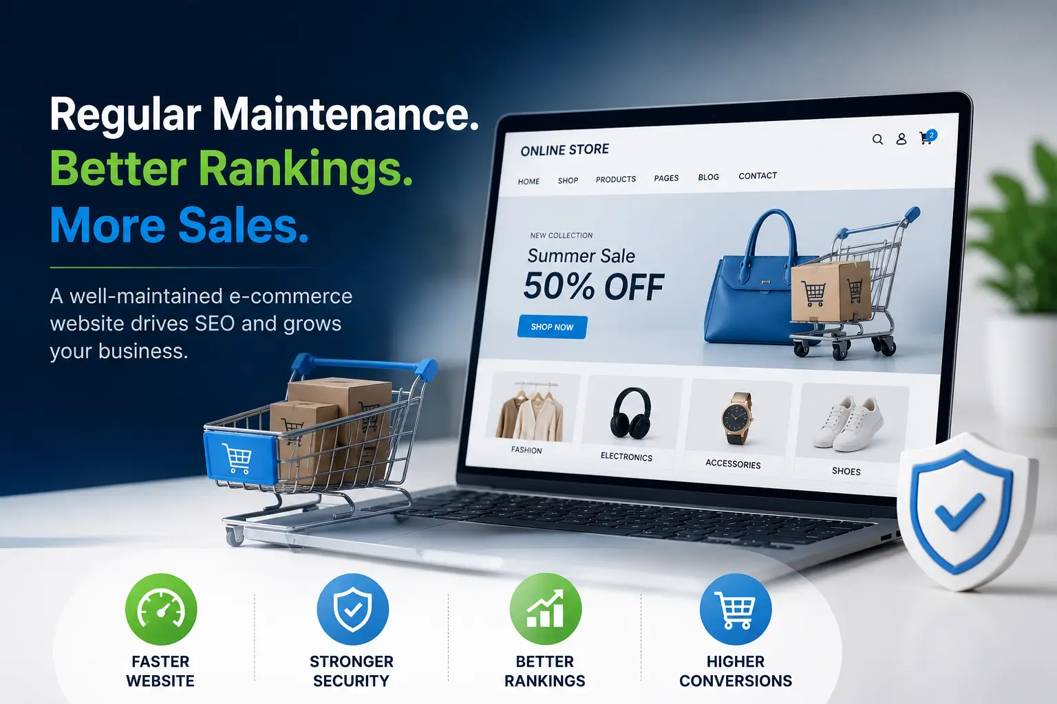 ecommerce website maintenance​